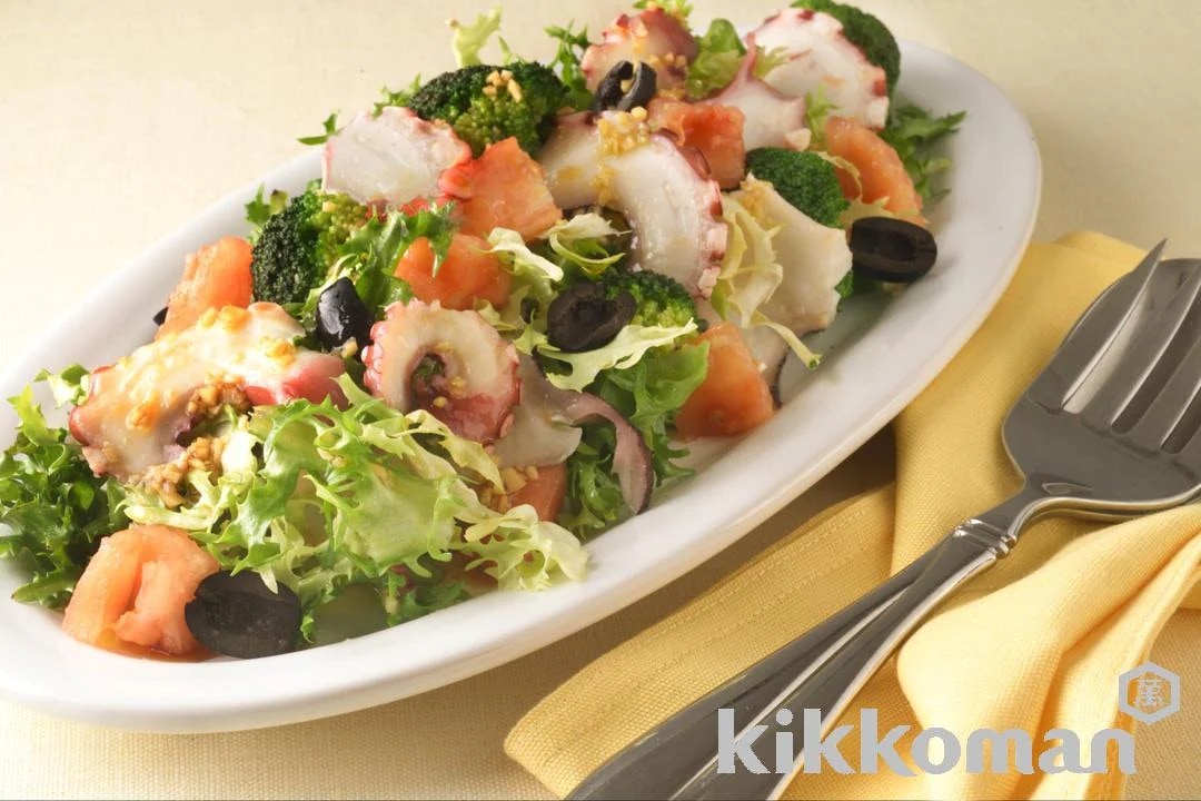Octopus and Broccoli Salad