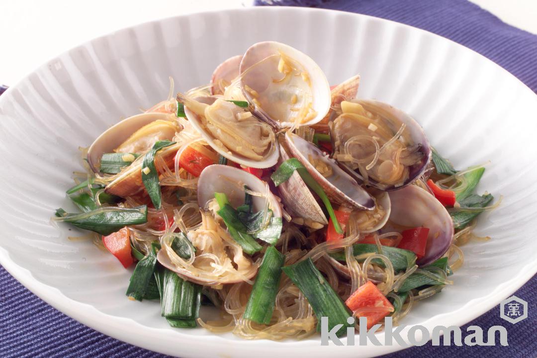Spicy Harusame Noodles with Asari Clams
