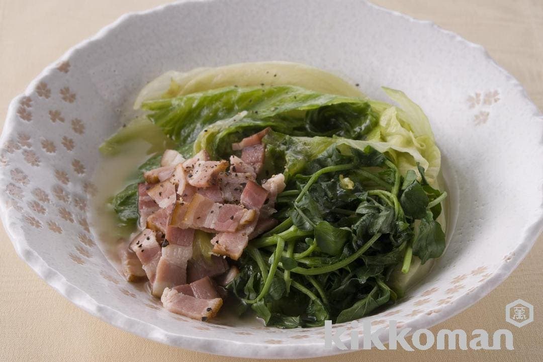 Boiled Lettuce and Bacon
