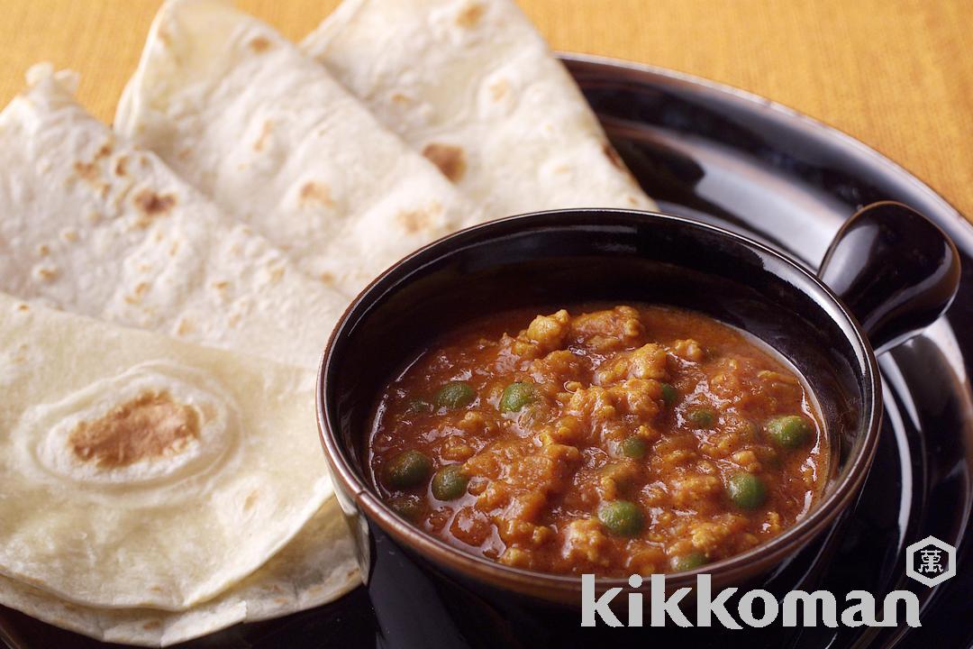 Classic Indian Keema Curry & Chapatis