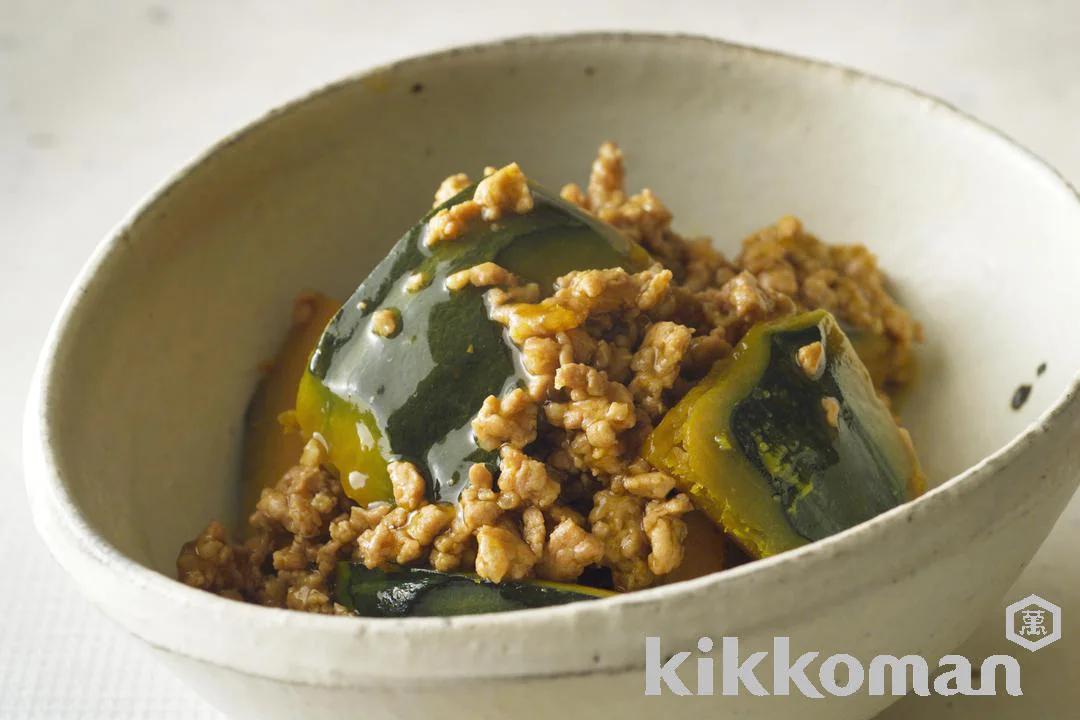 Simmered Kabocha and Ground Pork