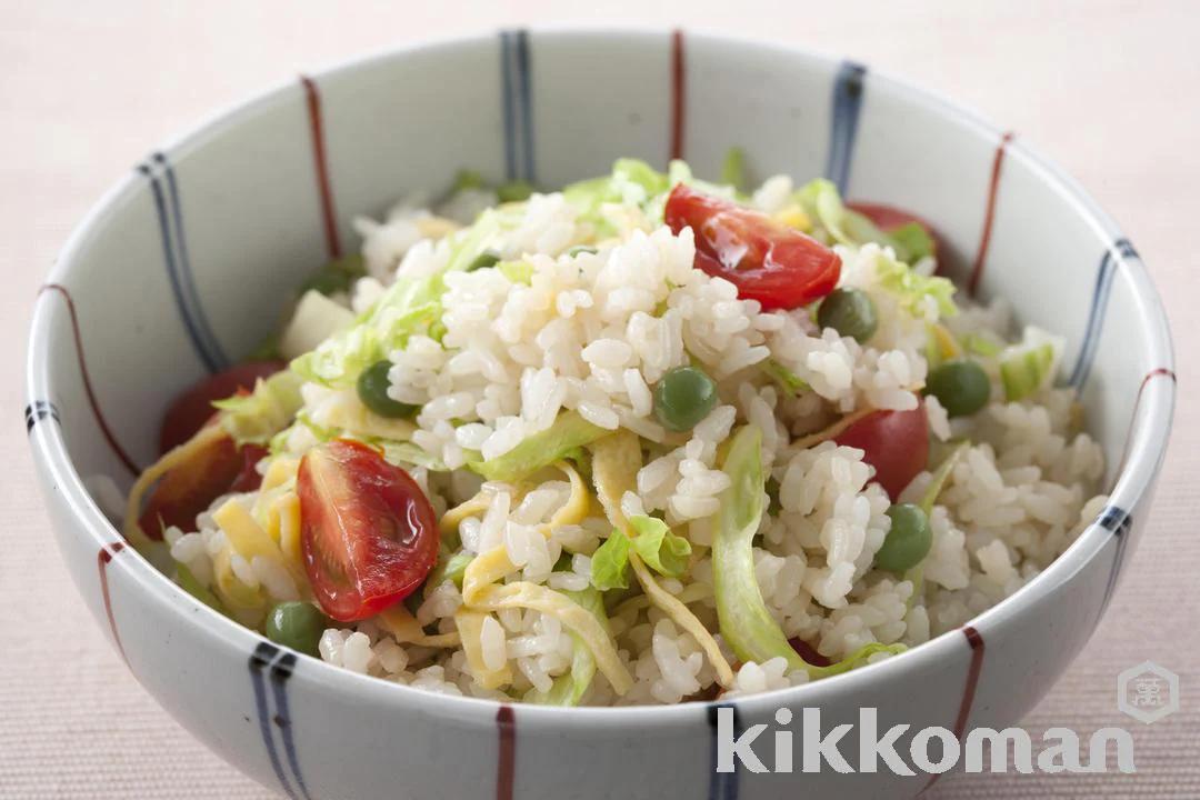 Mixed Vegetable and Egg Steamed Rice