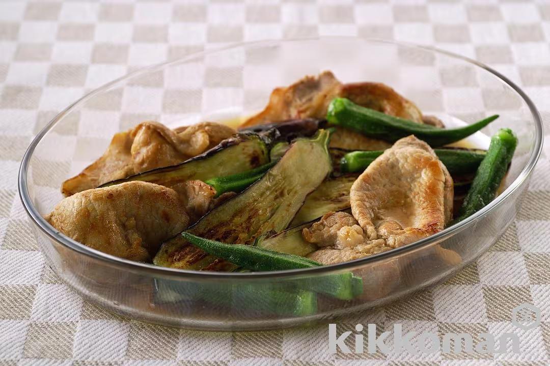 Fried Pork and Summer Vegetables