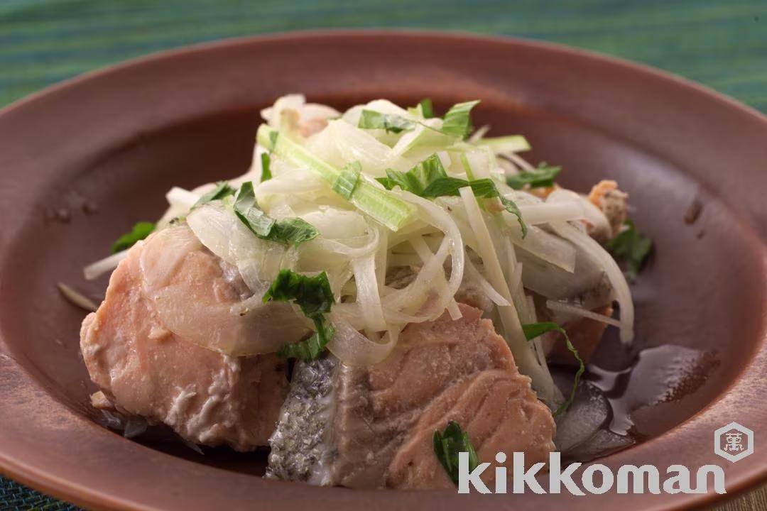 Marinated Salmon and Onions