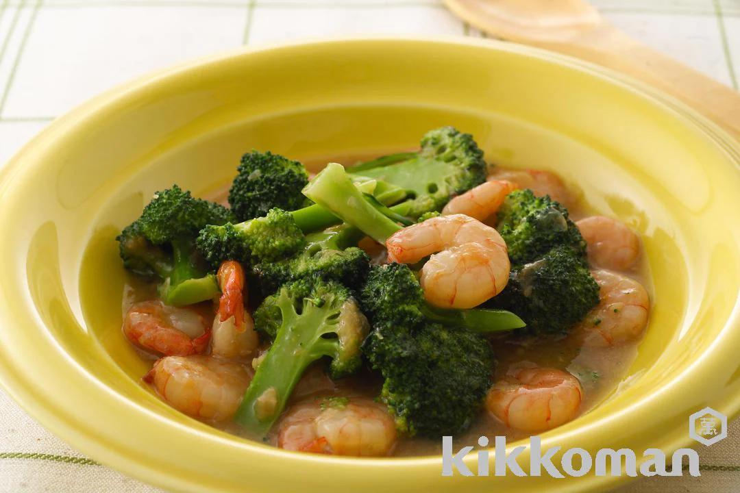 Simmered Shrimp and Broccoli