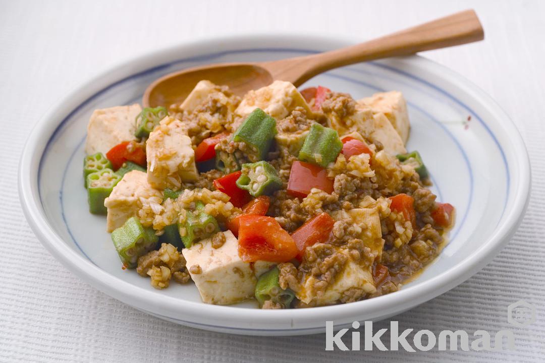 Japanese-Style Mapo Tofu with Okra