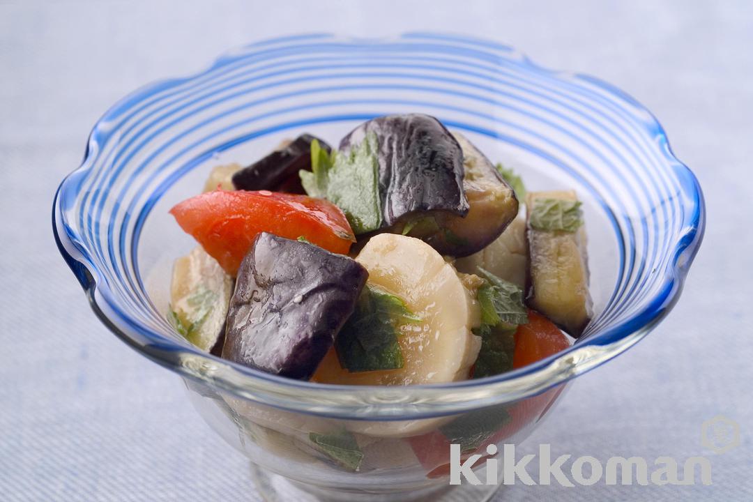 Marinated Scallops and Eggplants