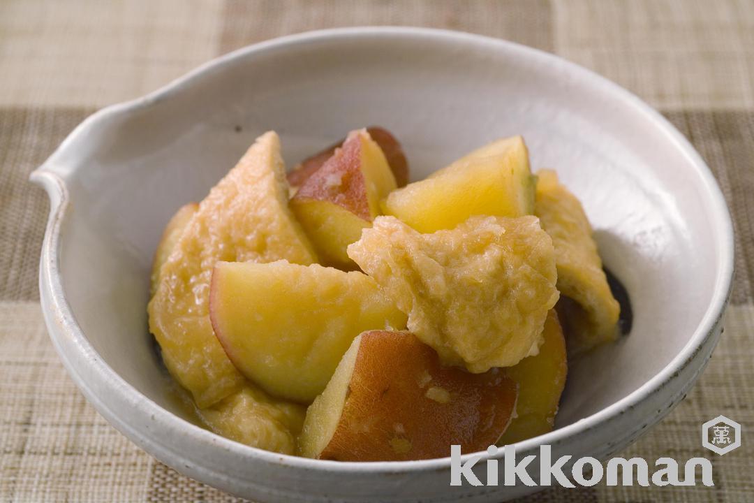 Boiled Sweet Potato and Fried Tofu