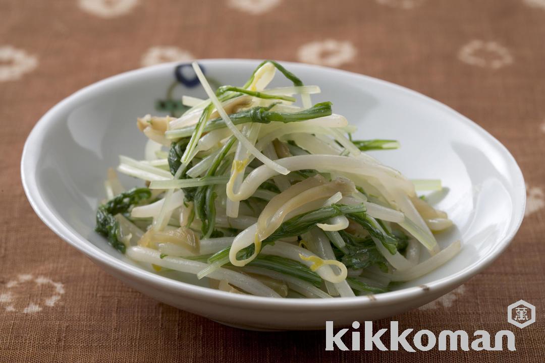Mizuna and Bean Sprout Salad