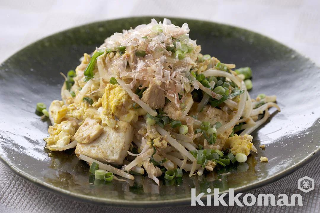 Okinawan Tuna, Garlic Chives and Bean Sprout Stir Fry