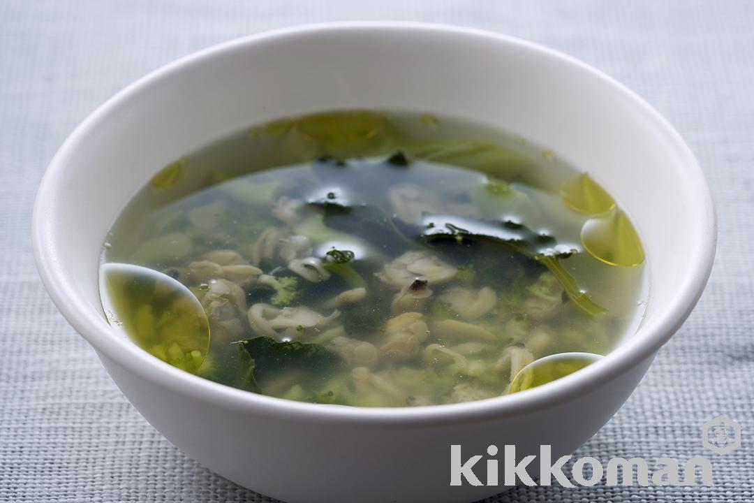 Broccoli and Manila Asari Clam Soup