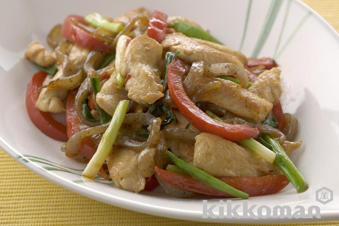Chicken Tender and Konnyaku Stir-Fry