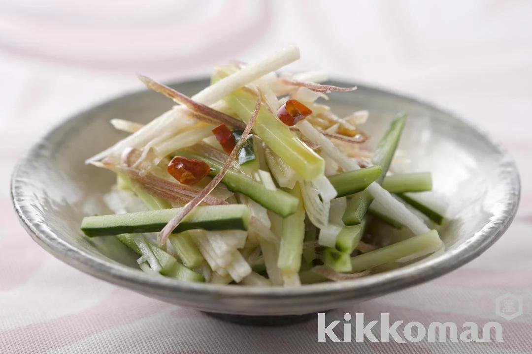 Spicy Cucumber and Yam Salad