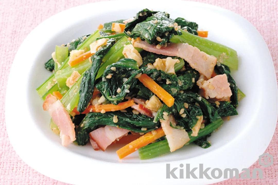 Japanese Mustard Spinach with Walnuts