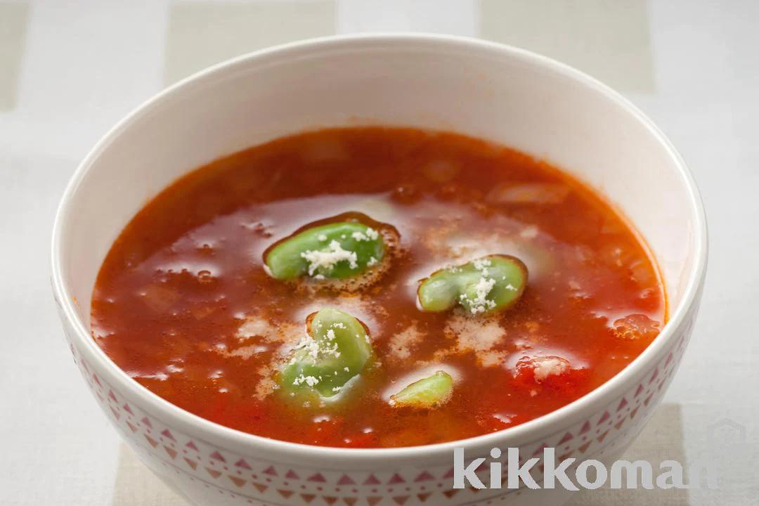 Fava Bean Tomato Soup
