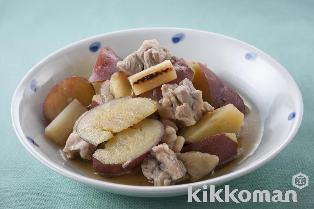 Boiled Sweet Potatoes and Chicken