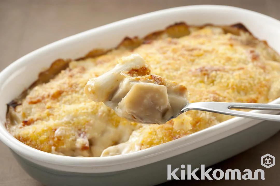 Satoimo and Bacon Gratin