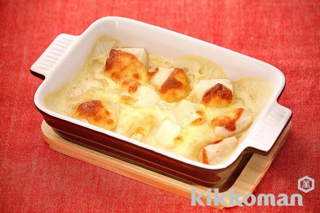 Mochi and Soymilk Cheese Gratin