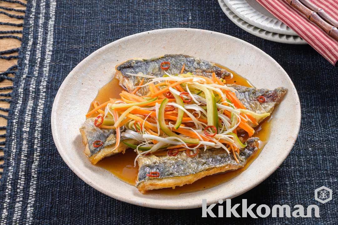 Spicy Vinegar Marinated Horse Mackerel
