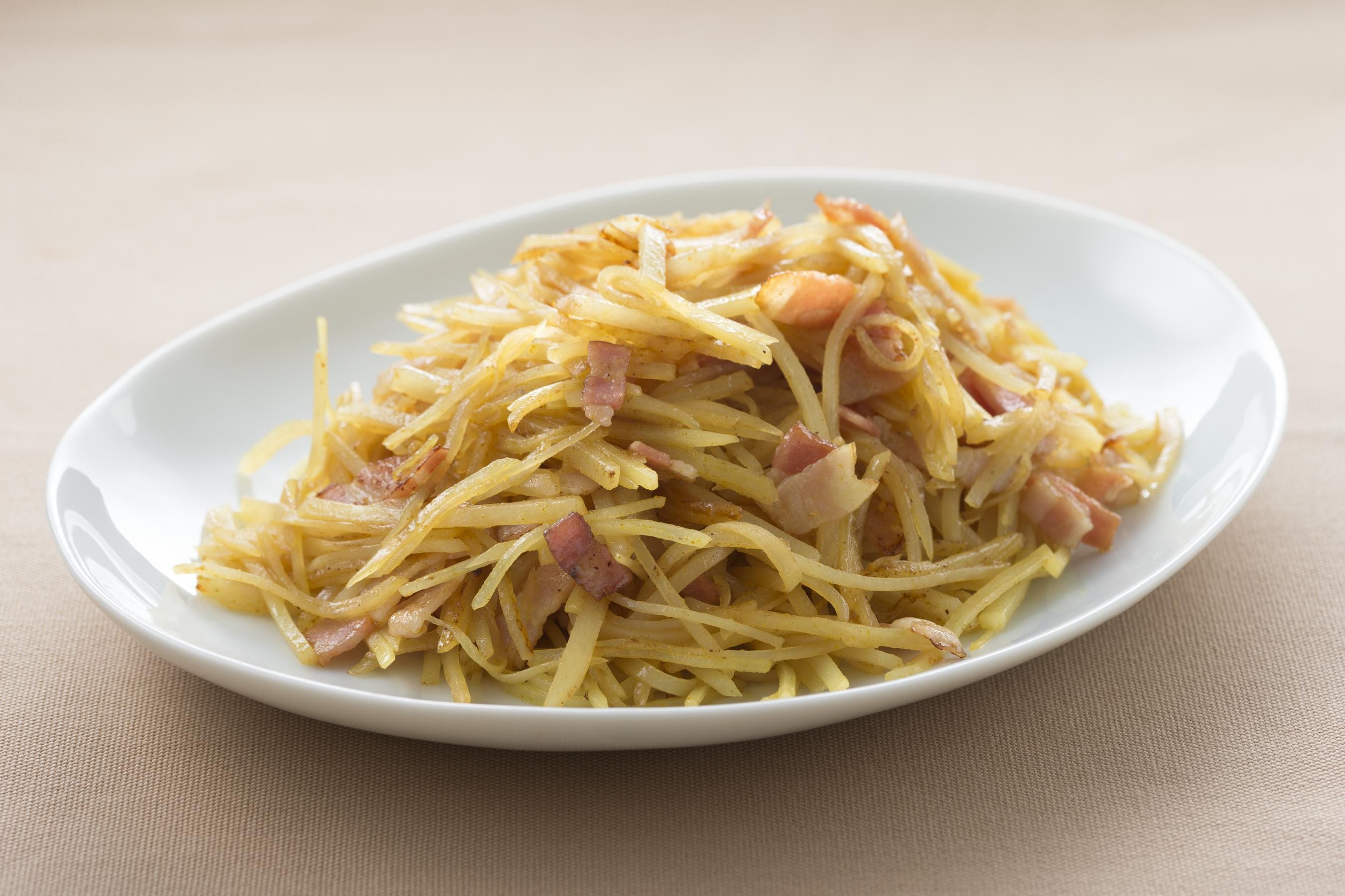Potato and Bacon Curry Stir-Fry