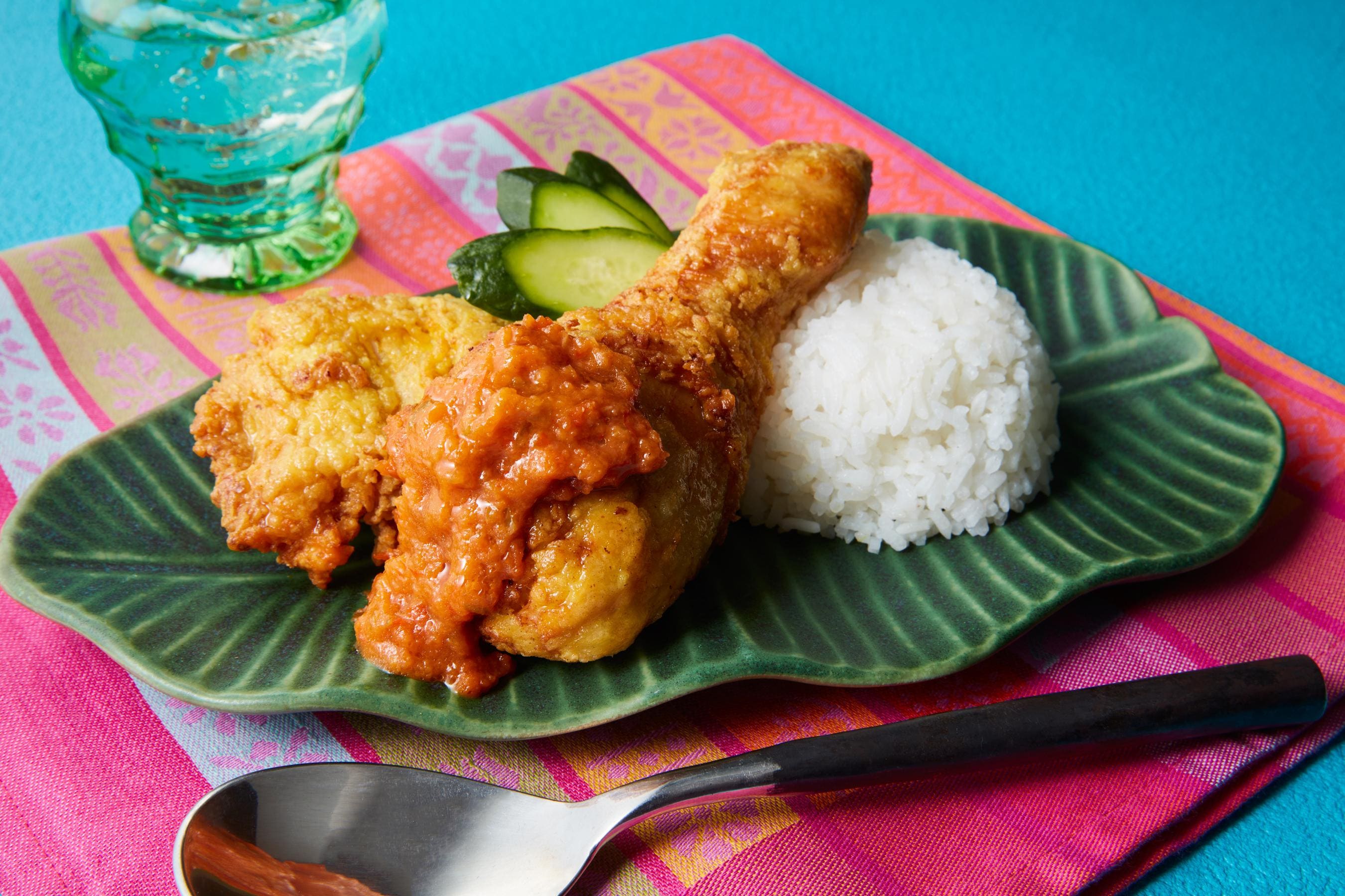 Nasi Katok with Sambal