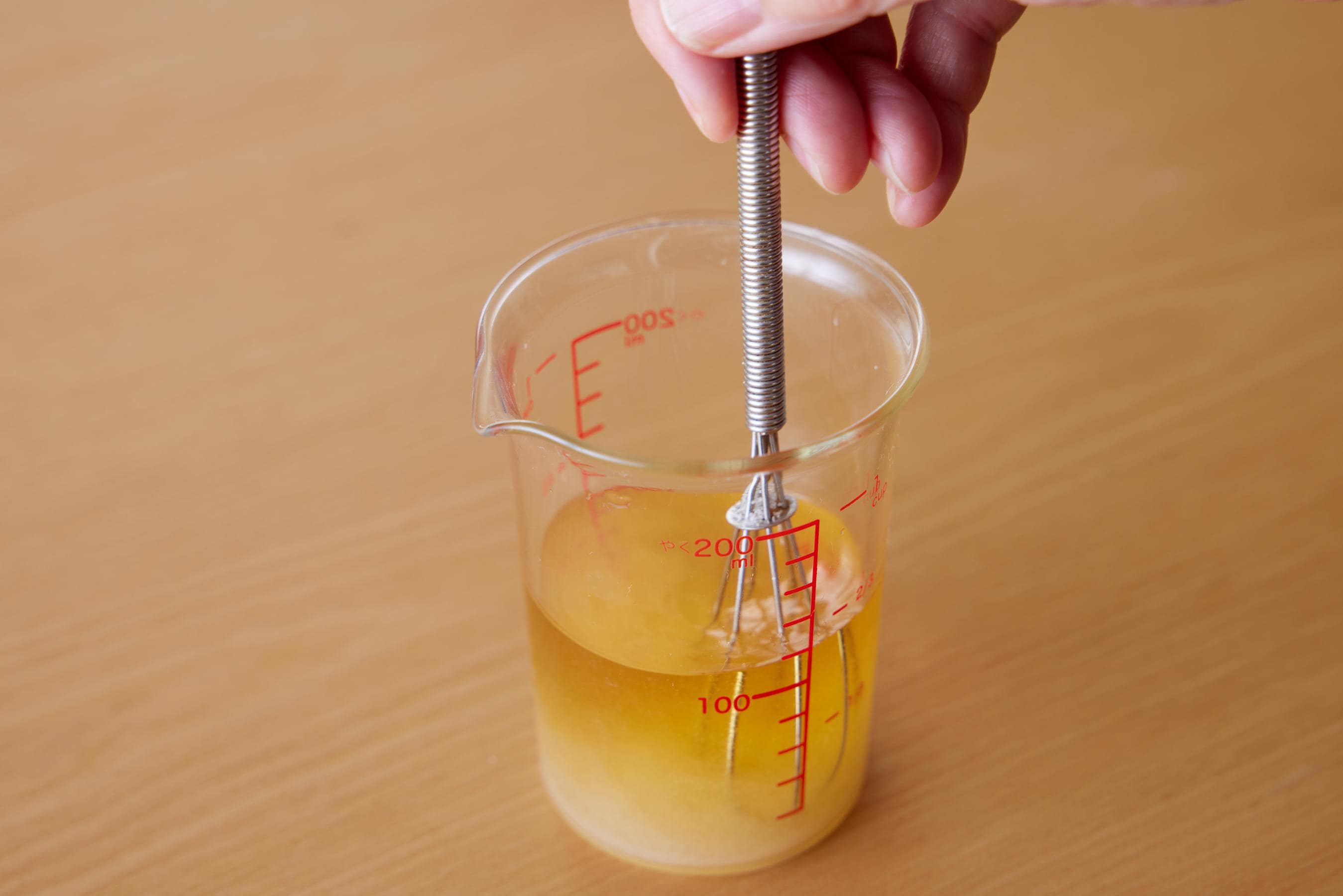 mixing the ingredients for sushi vineger