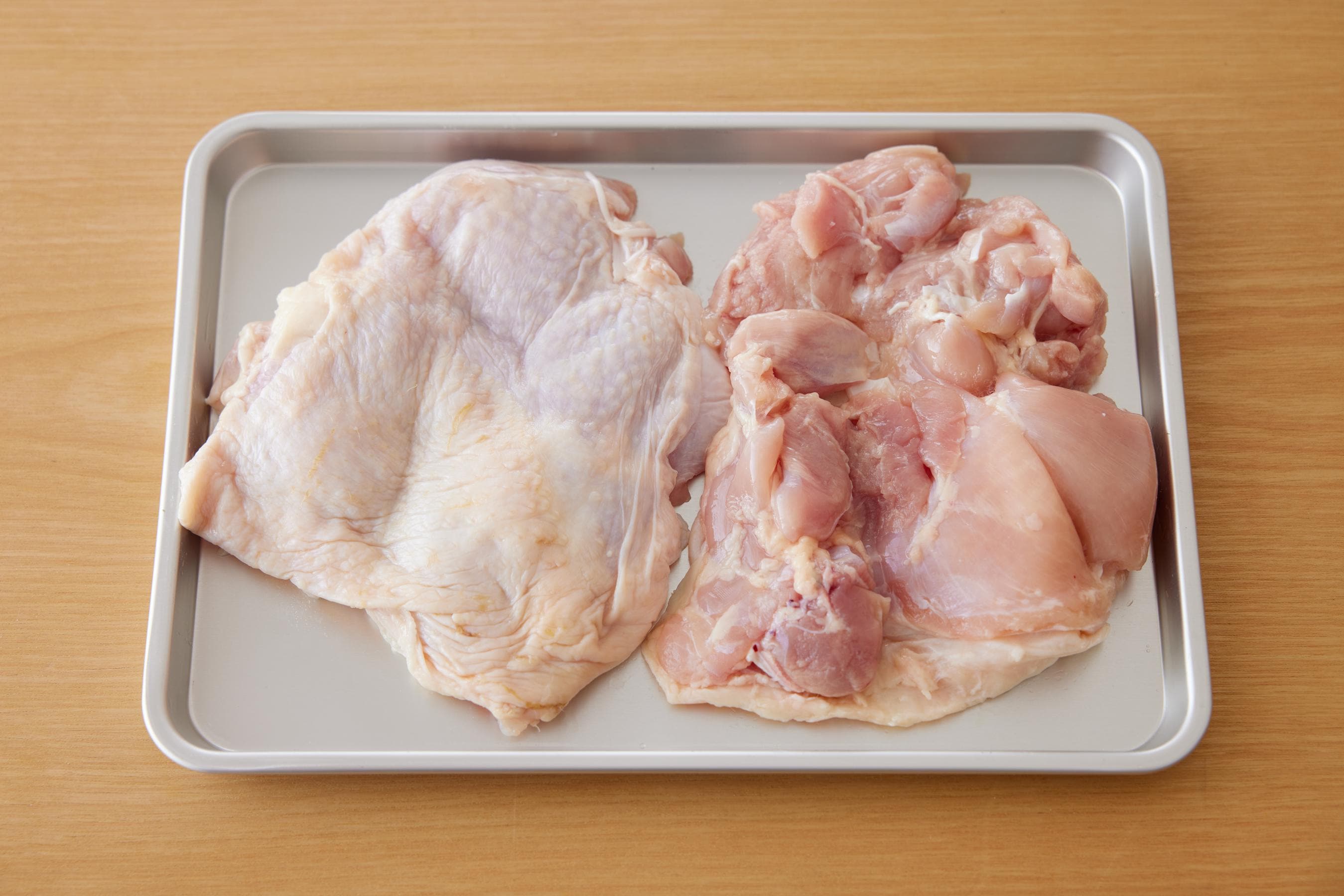  chicken thigh on a trey