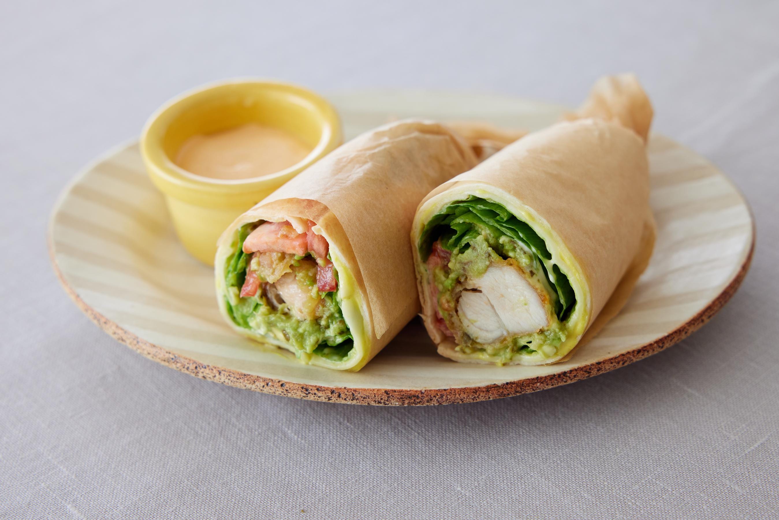 Chicken Karaage Sandwich Wraps