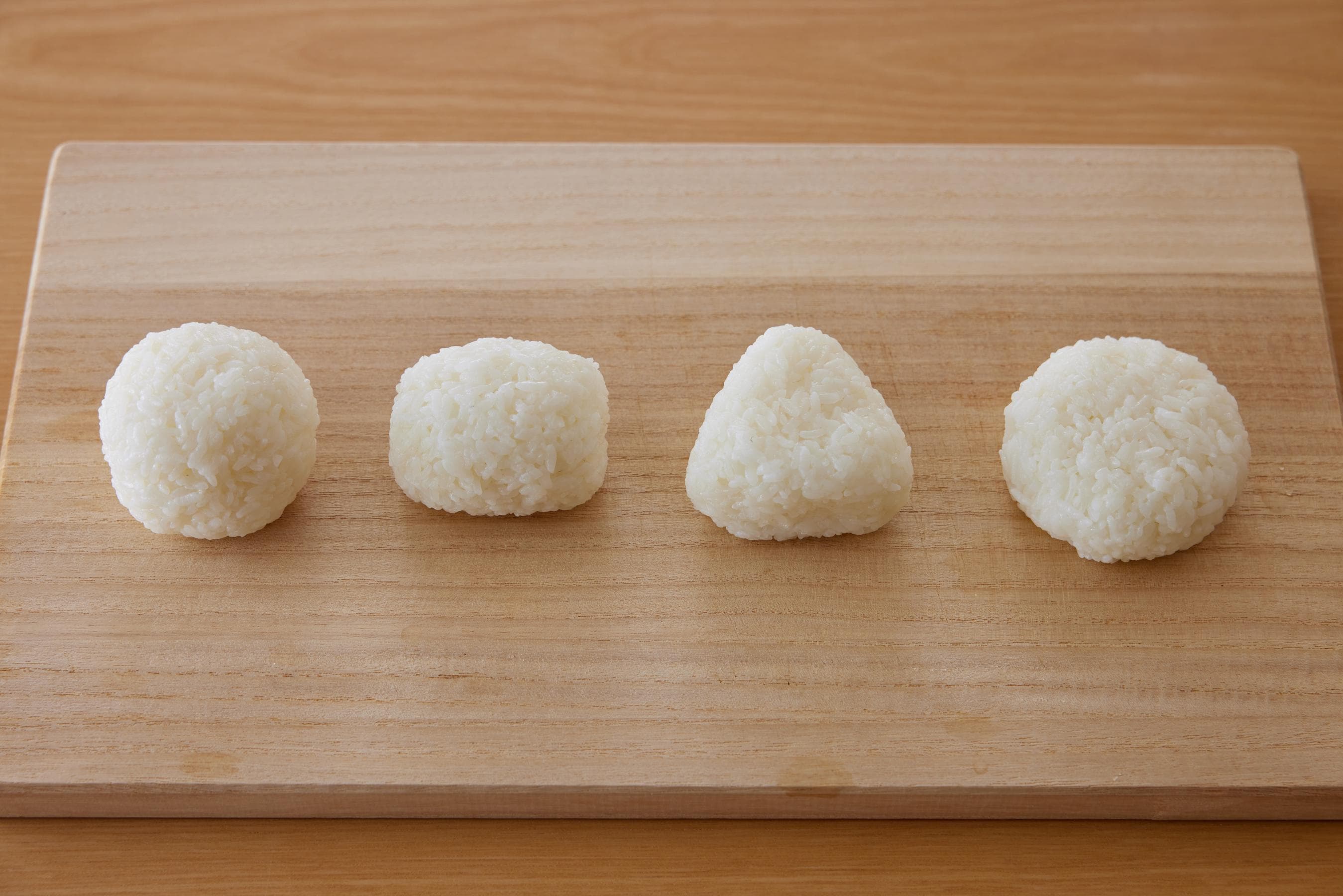 Onigiri in various shapes