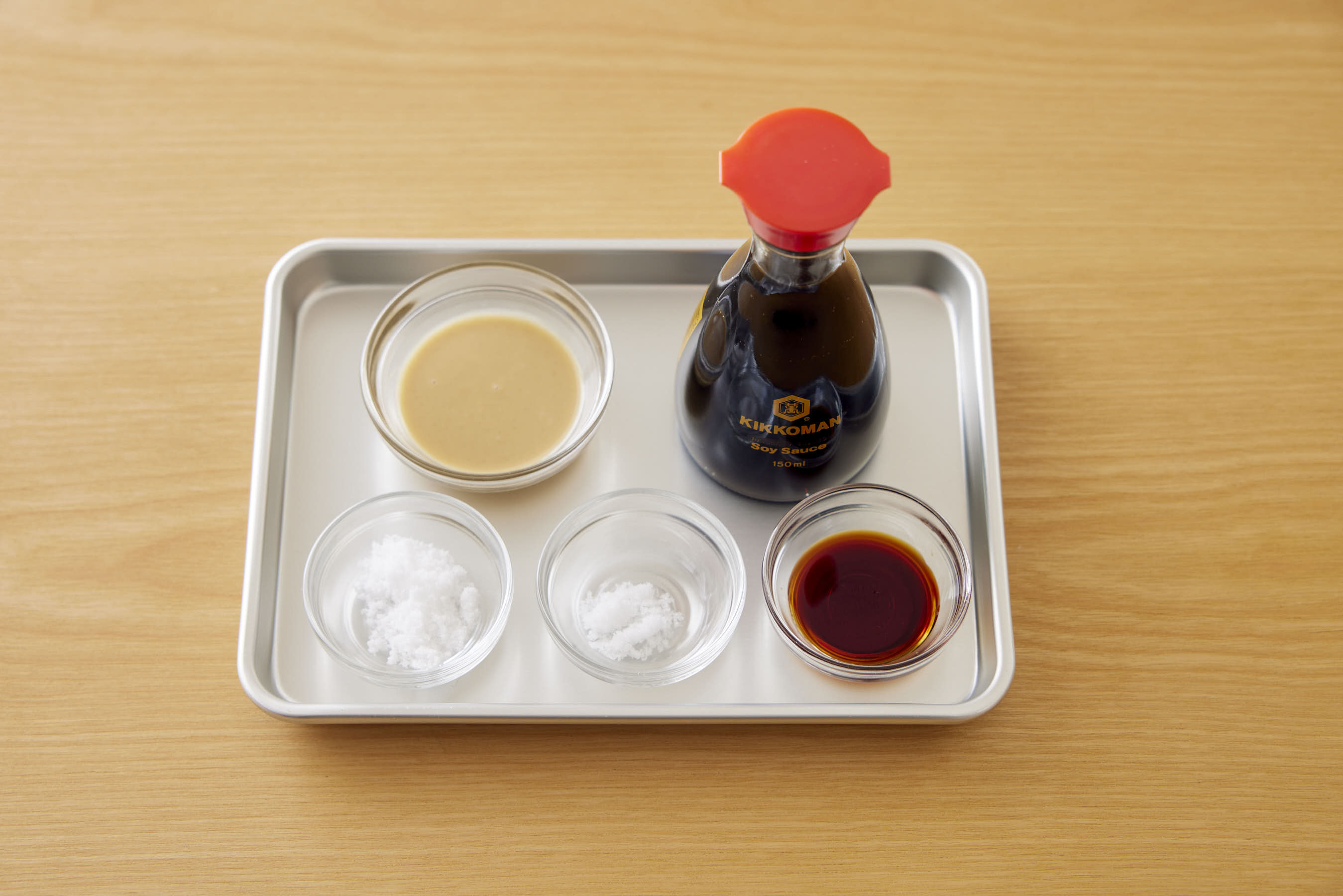 Various seasonings on a trey
