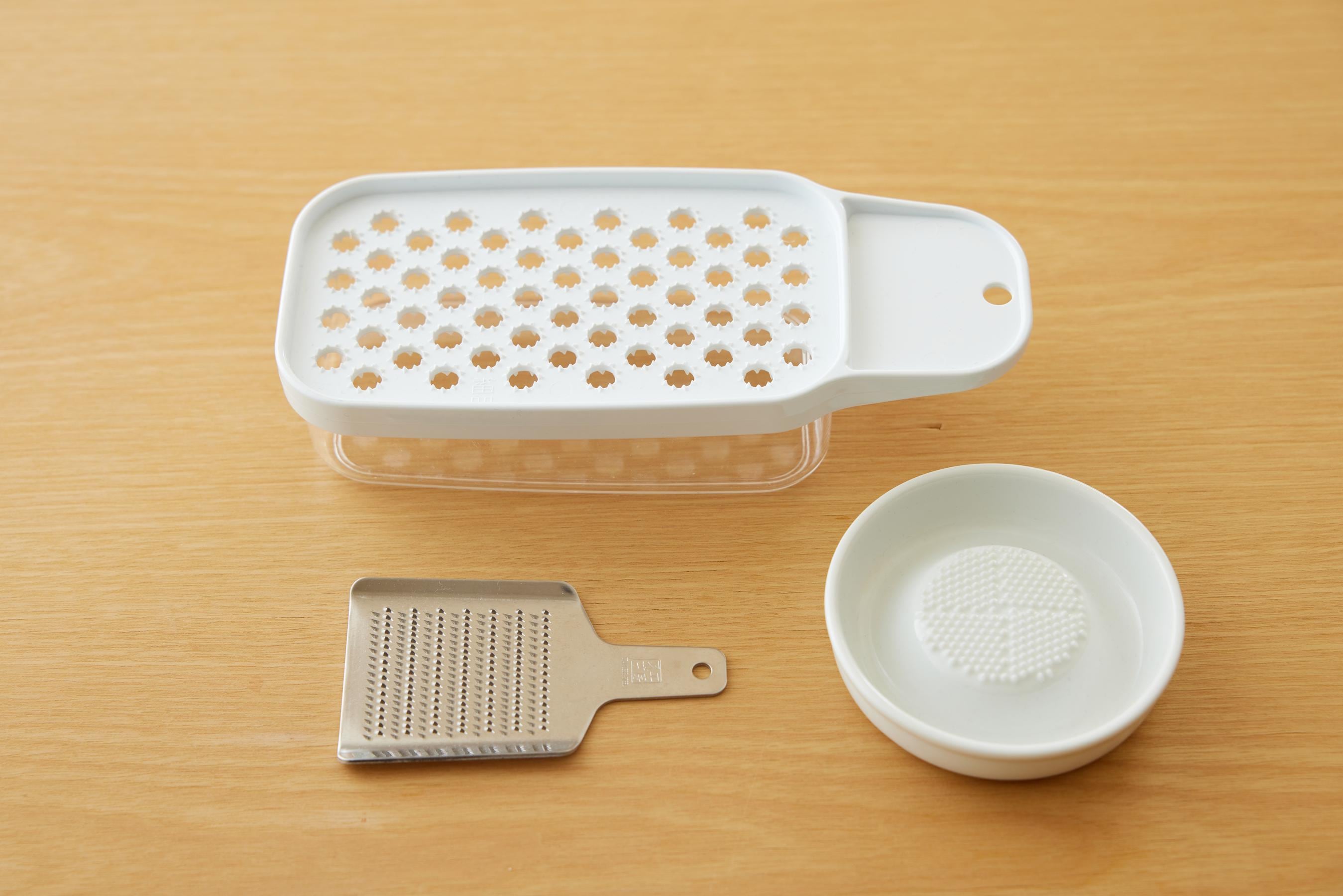 A variety of graters.