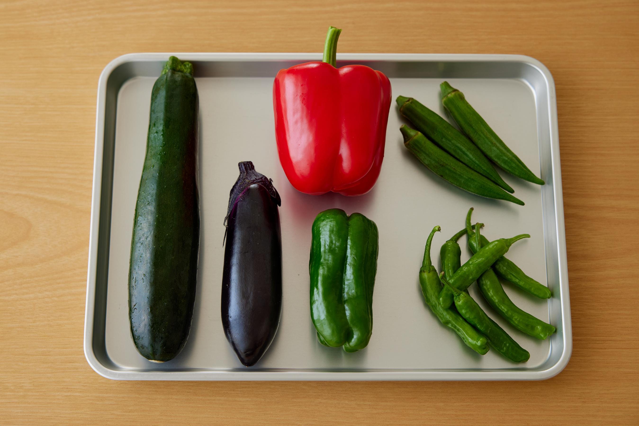 Vegetables recommended for Tempura.