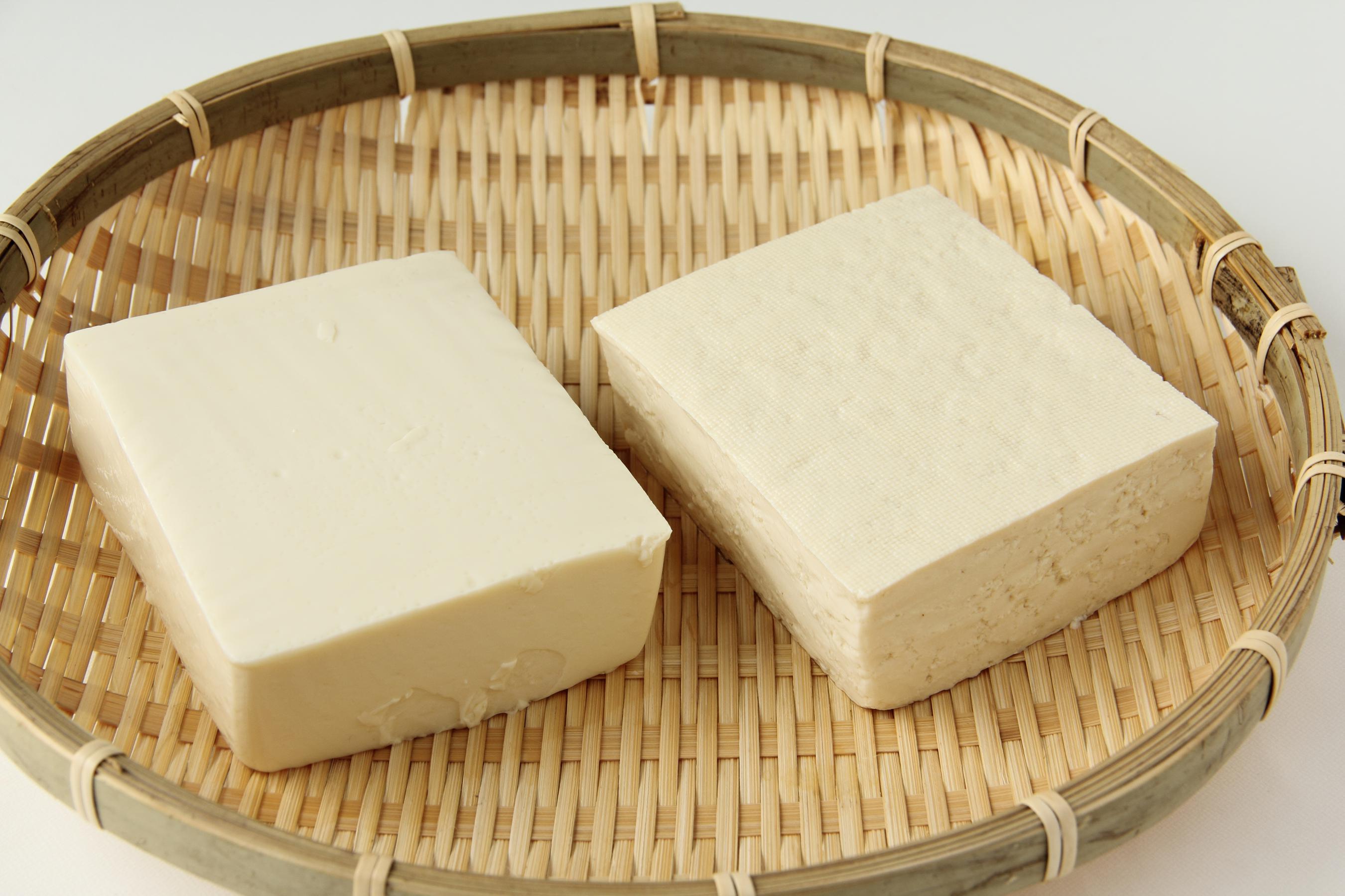 Silken tofu and Firm tofu